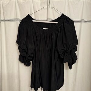 Mersea Large silk  Black Women's Top